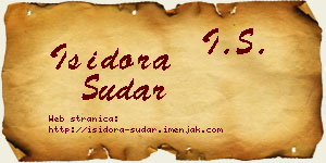 Isidora Sudar vizit kartica